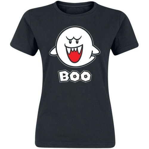 Super Mario Boo T-Shirt schwarz in M