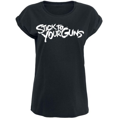 Stick To Your Guns Logo T-Shirt schwarz in L