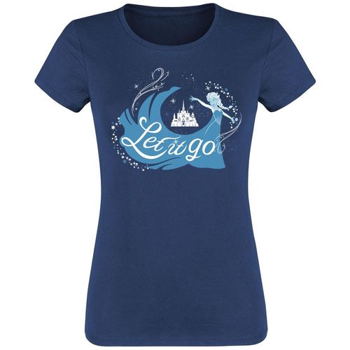 Die Eiskönigin Elsa - Let It Go T-Shirt blau in XL