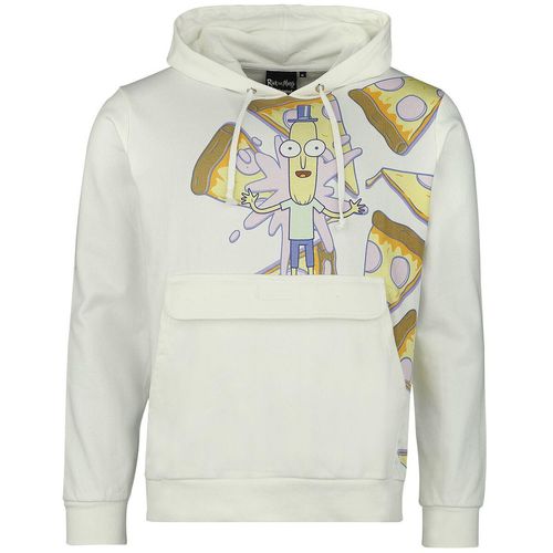 Rick And Morty Pizza Party Kapuzenpullover weiß in S