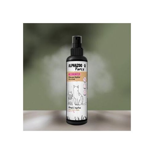 ALPHAZOO MilbHunter Milbenspray für Hunde & Katzen I Starkes Anti Milbenmittel 200 ml