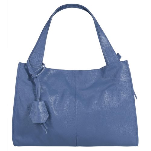 Shopper CLUTY Gr. B/H/T: 40cm x 28cm x 11cm onesize, lila (violett) Damen Taschen echt Leder, Made in Italy