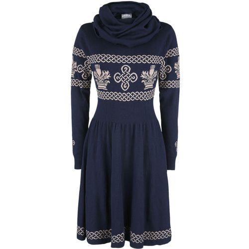 Outlander Outlander Mittellanges Kleid blau grau in XXL