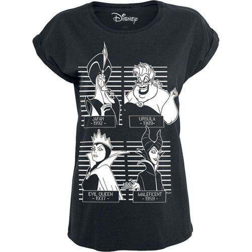 Disney Villains Mugshot T-Shirt schwarz in XL