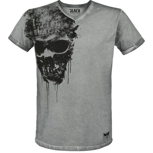 Black Premium by EMP Heavy Soul T-Shirt grau in 5XL