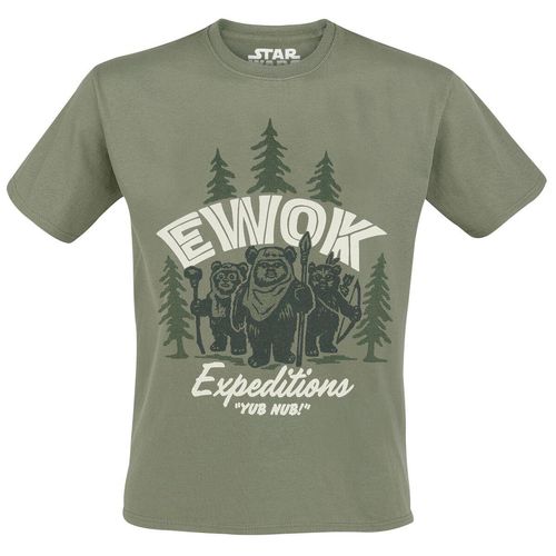 Star Wars Ewok Expeditions T-Shirt grün in XXL