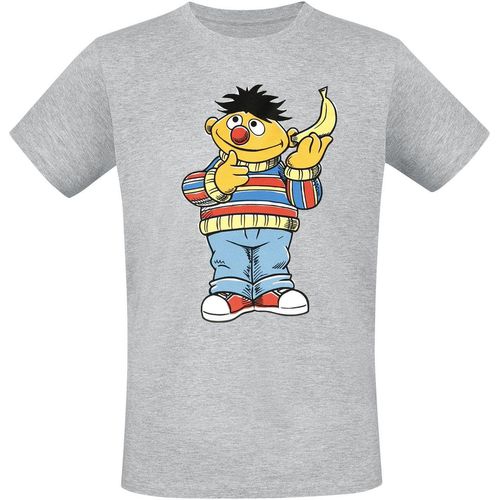 Sesamstraße Ernie - Banane T-Shirt grau in XXL