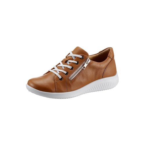 Schnürschuh JOMOS, Damen, Gr. 38, braun (cognac), Glattleder, sportlich, Schuhe