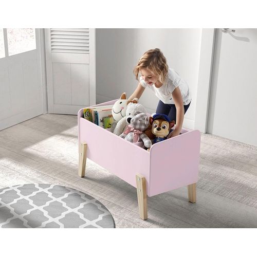 Spielzeugtruhe VIPACK "Kiddy" Aufbewahrungsboxen Gr. B/H/T: 80cm x 48cm x 39cm, rosa Baby MDF-Oberfläche