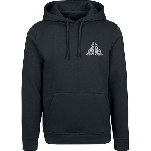 Harry Potter Deathly Hallows Kapuzenpullover schwarz in XXL