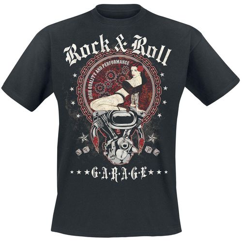 R'n'R Garage T-Shirt schwarz in M 188008 - T-Shirt R'n'R Garage