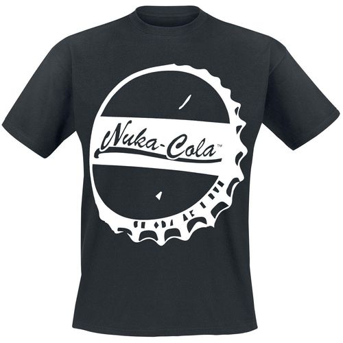 Fallout 4 - Nuka-Cola Kronkorken T-Shirt schwarz in L