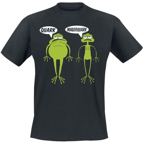 Tierisch Quark Magerquark T-Shirt schwarz in XXL