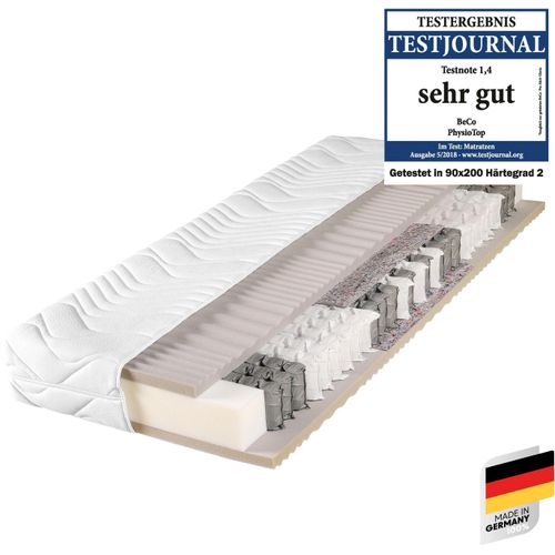 Beco Taschenfederkernmatratze »Physio Top«, 23 cm hoch, 480 Federn, (1 St.), von TESTJOURNAL mit "SEHR GUT"*