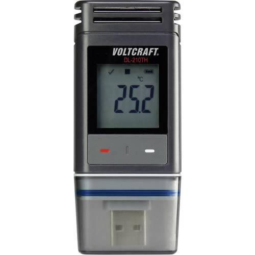 VOLTCRAFT DL-210THISO1 DL-210TH Temperatur-Datenlogger, Luftfeuchte-Datenlogger kalibriert (ISO) Messgröße Temperatur, Luftfeuchtigkeit -30 bis +60 °C 0 bis