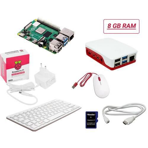 Raspberry Pi® Desktop Kit Raspberry Pi® 5 B 8 GB 4 x 2.4 GHz inkl. Tastatur, inkl. Maus, inkl. Noobs OS, inkl. Netzteil, inkl. Gehäuse, inkl. HDMI™-Kabel