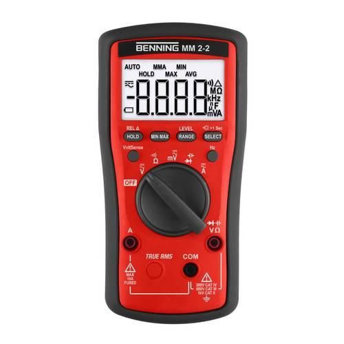 Benning Hand-Multimeter kalibriert (ISO) digital CAT II 1000 V, CAT III 600 V, CAT IV 300 V Anzeige (Counts): 6000