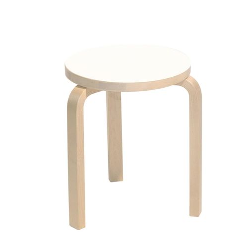 Artek - 60 Hocker, Laminat, weiß