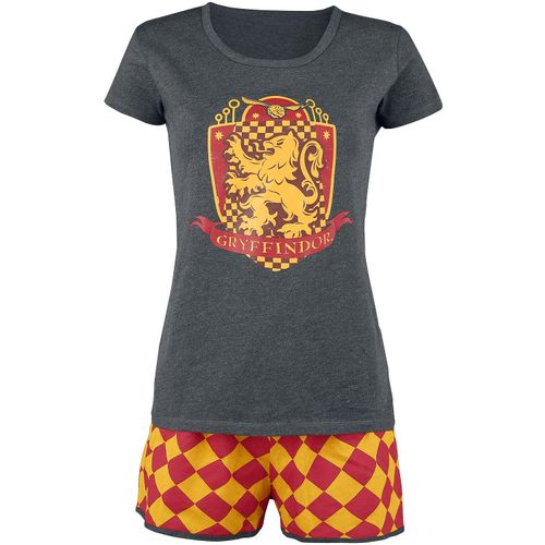 Harry Potter Gryffindor Quidditch Schlafanzug grau rot gelb in 4XL