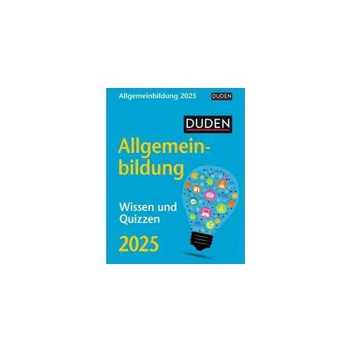 Duden Allgemeinbildung Tagesabreißkalender 2025 - Wissen Und Quizzen