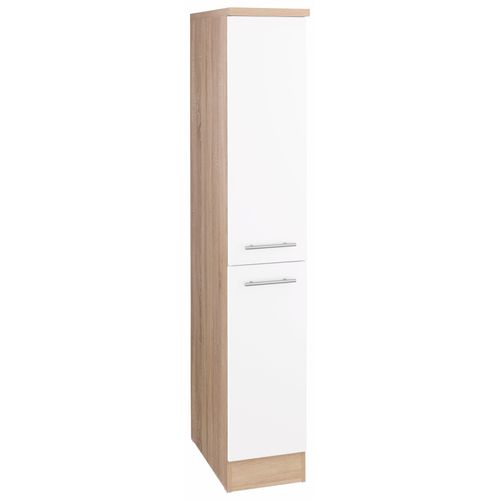 Apothekerschrank OPTIFIT "Kalmar", weiß, B:30cm H:175cm T:57cm, Schränke, Apothekerschrank