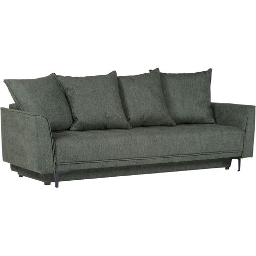 Schlafsofa GUTMANN FACTORY, grün, B:235cm H:70cm T:108cm, 100% Polyester, Sofas