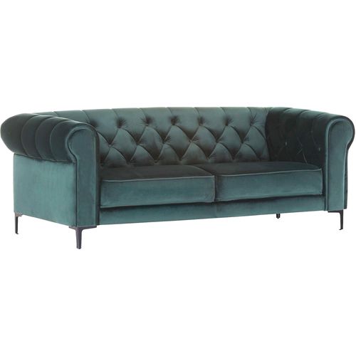 2,5-Sitzer GUTMANN FACTORY, grün (dunkelgrün), B:195cm H:75cm T:90cm, 100% Polyester, Sofas