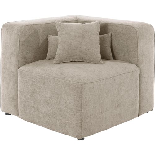 Sofa-Eckelement ANDAS "Sundstrup" Polsterelemente Gr. Struktur weich, grau (taupe) Modulserie, individuelle Zusammenstellung