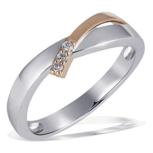 Diamantring GOLDMAID Gr. 52, bunt (bicolor), Fingerringe, Damen, 52, Weißgold 585