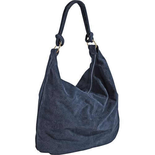 Beuteltasche HEINE Gr. B/H/T: 39cm x 49cm x 2cm, blau Damen Taschen