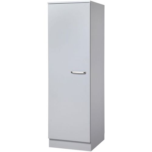 Seitenschrank WIHO KÜCHEN "Michigan", grau (steel grau), B:50cm H:165cm T:57cm, Schränke, Seitenschrank