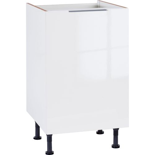Spülenschrank OPTIFIT "Tara", weiß (weiß glanz), B:50cm H:87cm T:58,4cm, Schränke, Spülenschrank, Breite 50 cm