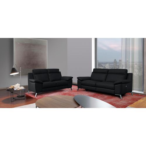 2-Sitzer CALIA ITALIA, schwarz (nero), B:172cm H:95cm T:96cm, Sofas