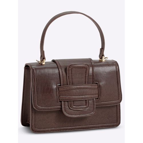 Handtasche HEINE Gr. B/H/T: 25cm x 19cm x 8cm, braun (schoko) Damen Taschen