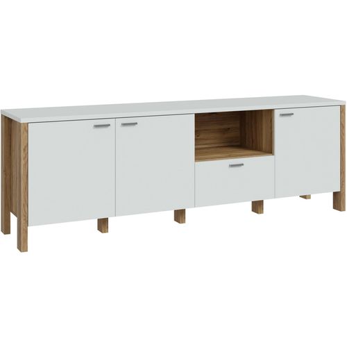 TV-Board FORTE, grau (mauvella eiche, secret grau), B:191,1cm H:64,1cm T:41,6cm, Spanplatte, Sideboards