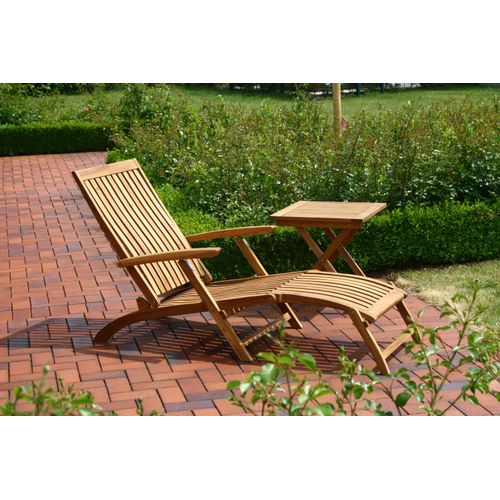 Gartensessel SIENA GARDEN, beige (natur), B:60cm H:90cm T:147cm, Sessel