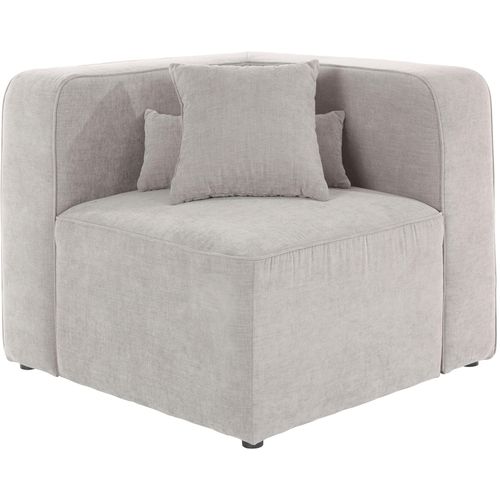 Sofa-Eckelement ANDAS "Sundstrup" Polsterelemente Gr. Samtoptik, grau (taupe) Modulserie, individuelle Zusammenstellung