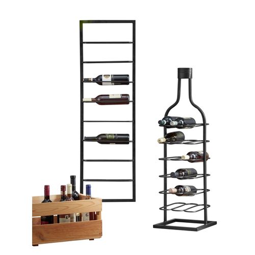 Weinregal HEINE HOME Regale Gr. B/H/T: 29cm x 104cm x 29cm, schwarz