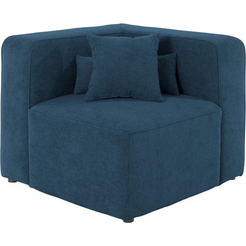 Sofa-Eckelement ANDAS "Sundstrup" Polsterelemente Gr. Struktur weich, blau Modulserie, individuelle Zusammenstellung