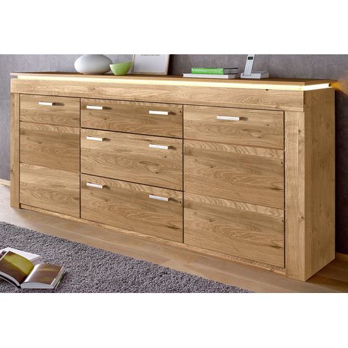 Sideboard VOGL MÖBELFABRIK Sideboards braun (wildeiche teilmassiv) Breite 222 cm