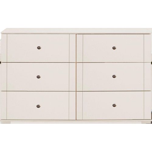 Schubkastenkommode WIMEX "Chalet", weiß, B:130cm H:83cm T:41cm, Sideboards, mit dekorativen Aufleistungen