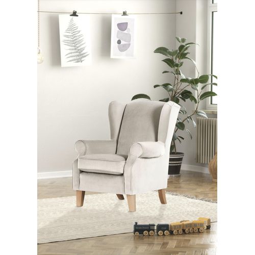 Ohrensessel GUTMANN FACTORY, beige, B:83cm H:102cm T:87cm, 100% Polyester, Sessel