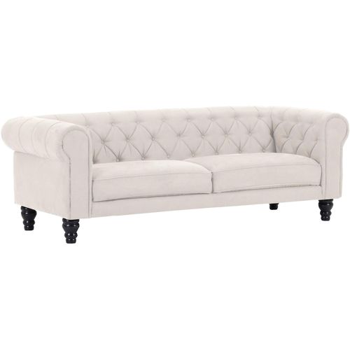 3-Sitzer GUTMANN FACTORY, beige, B:220cm H:75cm T:90cm, 100% Polyester, Sofas