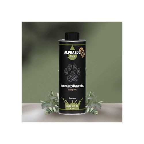 ALPHAZOO Premium Schwarzkümmelöl für Hunde 500 ml