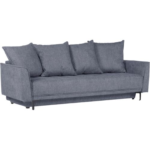 Schlafsofa GUTMANN FACTORY, grau, B:235cm H:70cm T:108cm, 100% Polyester, Sofas