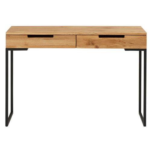 Schreibtisch HOME AFFAIRE, braun (eiche, schwarz, eiche), B:110cm H:76cm T:45cm, Tische