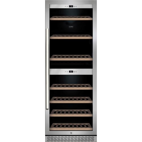 G (A bis G) CASO Weinkühlschrank "775 WineChef Pro 126" Weinkühlschränke schwarz (edelstahl/schwarz)