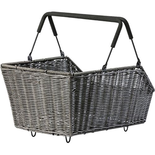 Fahrradkorb BASIL "Hinterradkorb "Rattan Mik"" Taschen Gr. B/H/T: 49cm x 26cm x 34cm, braun