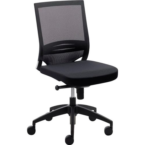 Bürostuhl MAYER SITZMÖBEL Stühle Gr. B/H/T: 63cm x 106cm x 60cm, Polyester, schwarz (schwarz, schwarz) 