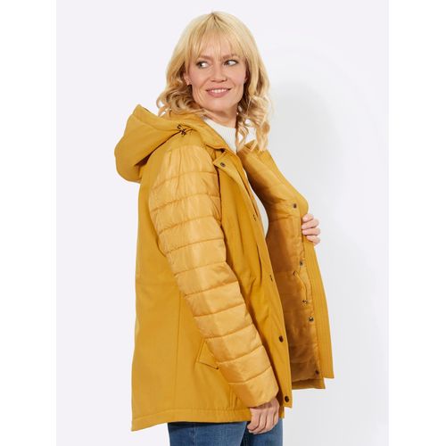 Softshelljacke CASUAL LOOKS, Damen, Gr. 44, gelb (ocker), 94% Polyester, 6% Elasthan, Stepp:100% Polyester, unifarben, Langarm, Jacken